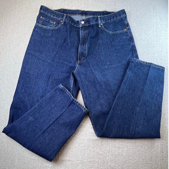 Levi’s 560 Men’s 44×34 Blue Comfort Fit Loose/Tapered Zip-Fly Jeans 5 Pocket - Picture 1 of 6